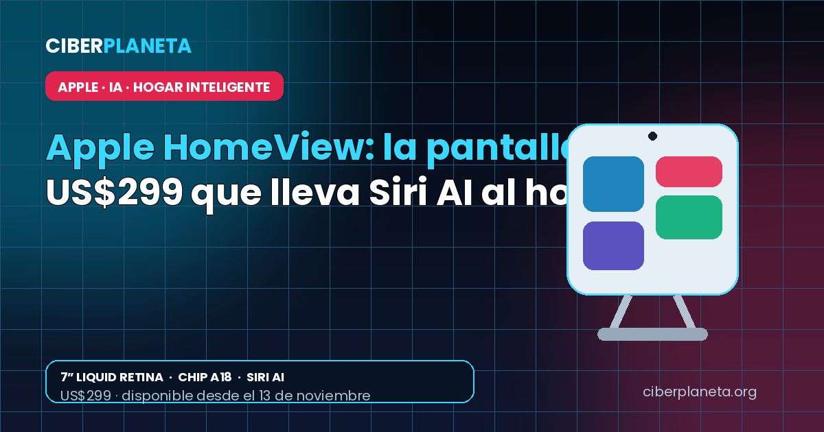 Apple HomeView: la pantalla de US$299 que lleva Siri AI al hogar
