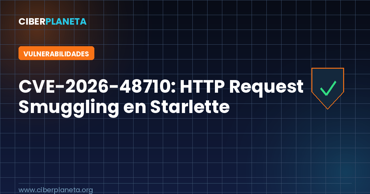 CVE-2026-48710: HTTP Request Smuggling en Kludex Starlette