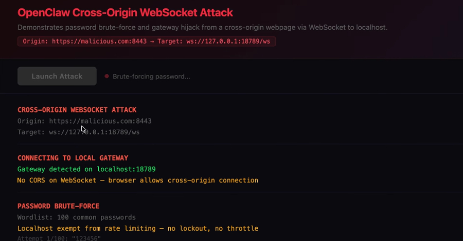 ClawJacked Flaw permite a sitios maliciosos secuestrar agentes de IA locales de OpenClaw a través de WebSocket...