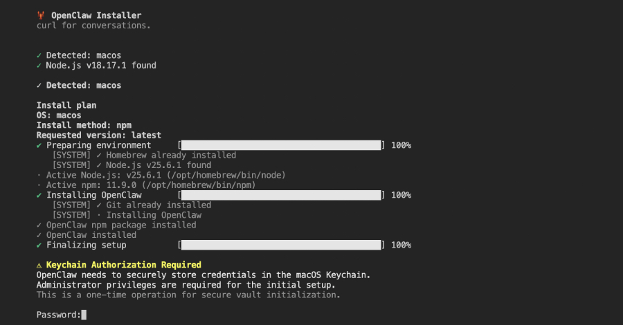 El paquete npm malicioso que se hace pasar por el instalador de OpenClaw implementa RAT y roba las credenciales de macOS...