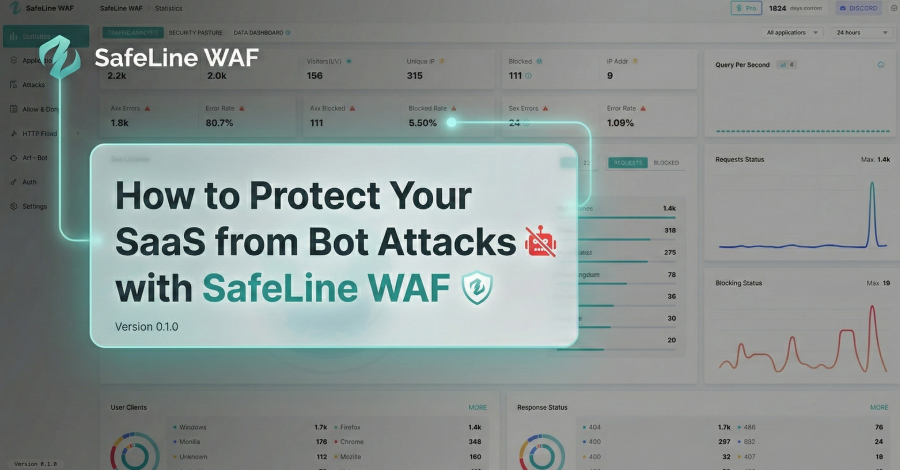 Cómo proteger su SaaS de los ataques de bots con SafeLine WAF...
